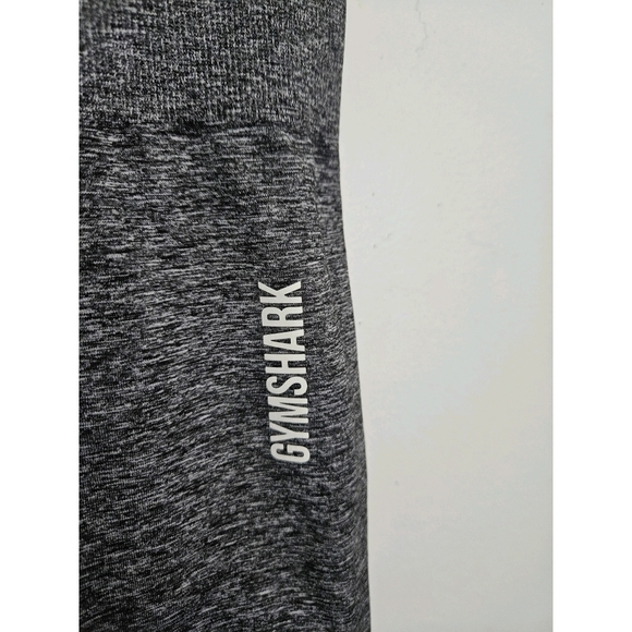 GYMSHARK black gray marl adapt seamless leggings - Picture 3 of 5